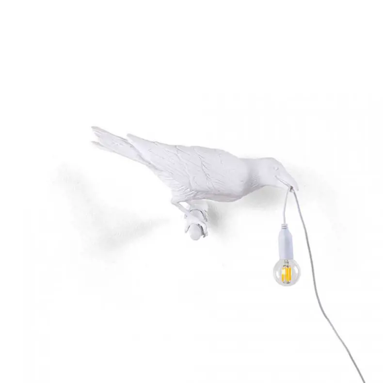 Seletti Bird Lamp White Looking Right